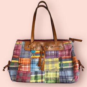 Dooney & Bourke Plaid Picnic Ants Print Multicolor